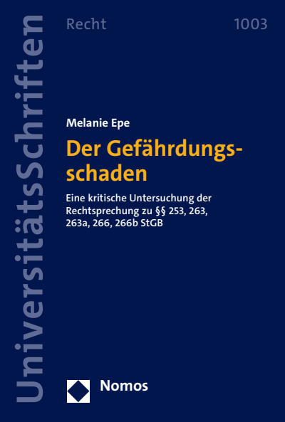 Cover des Buchs: Der Gefährdungsschaden
