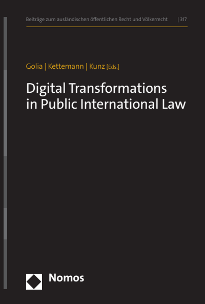 Cover des Buchs: Digital Transformations in Public International Law