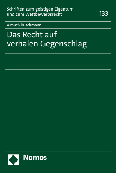 Cover des Buchs: Das Recht auf verbalen Gegenschlag