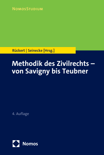 Cover of book: Methodik des Zivilrechts – von Savigny bis Teubner