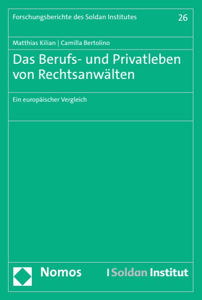 Cover des Buchs: Das Berufs- und Privatleben von Rechtsanwälten