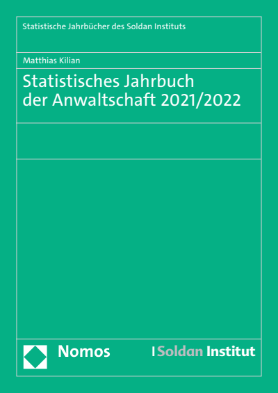 Cover des Buchs: Statistisches Jahrbuch der Anwaltschaft 2021/2022