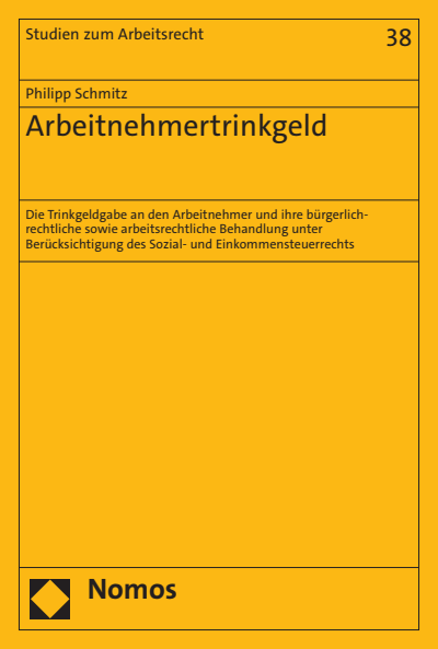 Cover des Buchs: Arbeitnehmertrinkgeld