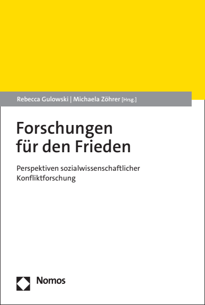 Cover of book: Forschungen für Frieden