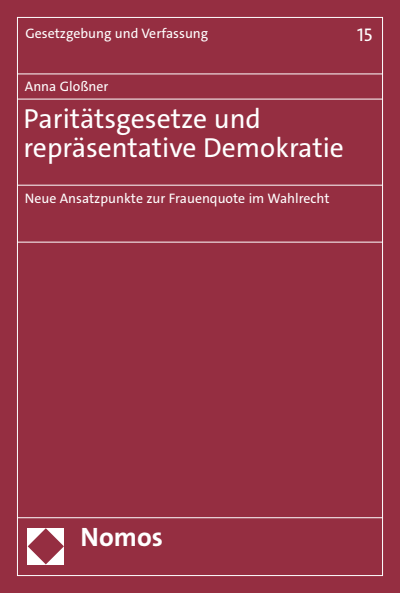 Cover des Buchs: Paritätsgesetze und repräsentative Demokratie