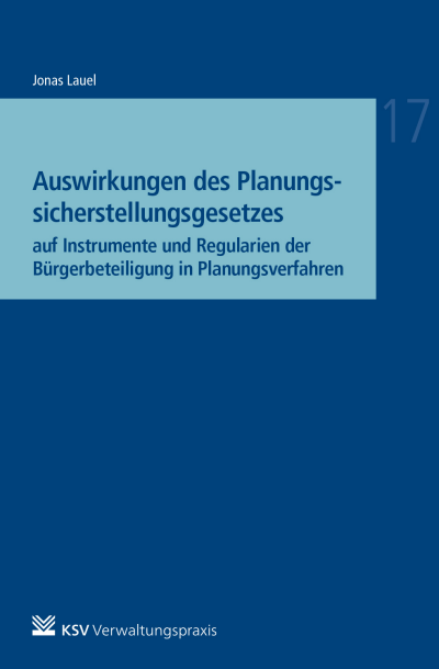 Cover des Buchs: Auswirkungen des Planungssicherstellungsgesetzes