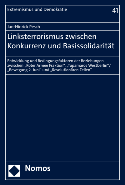 Cover des Buchs: Linksterrorismus zwischen Konkurrenz und Basissolidarität