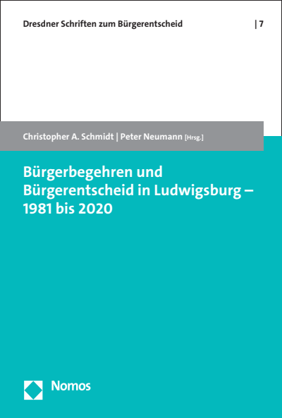Cover des Buchs: Bürgerbegehren und Bürgerentscheid in Ludwigsburg – 1981 bis 2020