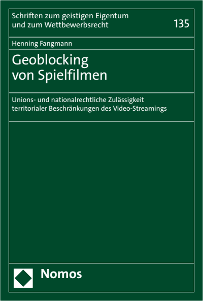 Cover des Buchs: Geoblocking von Spielfilmen