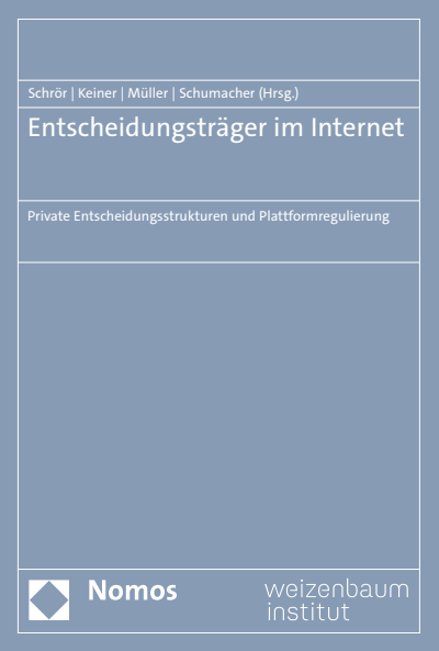 Cover of book: Entscheidungsträger im Internet
