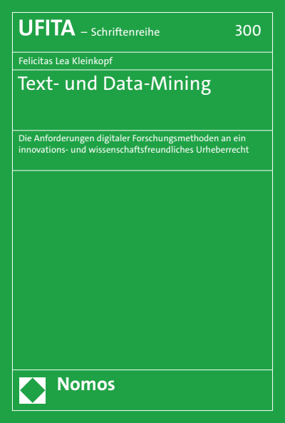 Cover des Buchs: Text- und Data-Mining