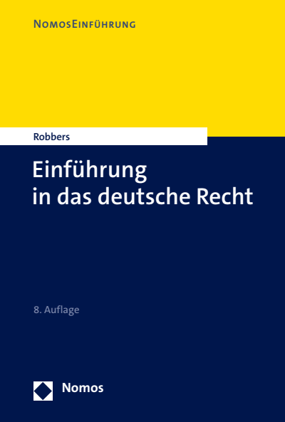 Cover des Buchs: Einführung in das deutsche Recht
