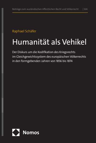 Cover of book: Humanität als Vehikel