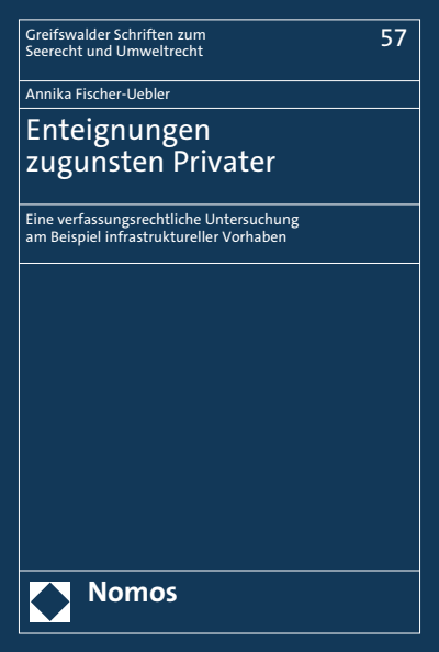 Cover des Buchs: Enteignungen zugunsten Privater