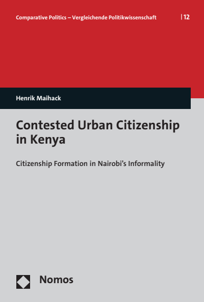 Cover des Buchs: Contested Urban Citizenship in Kenya