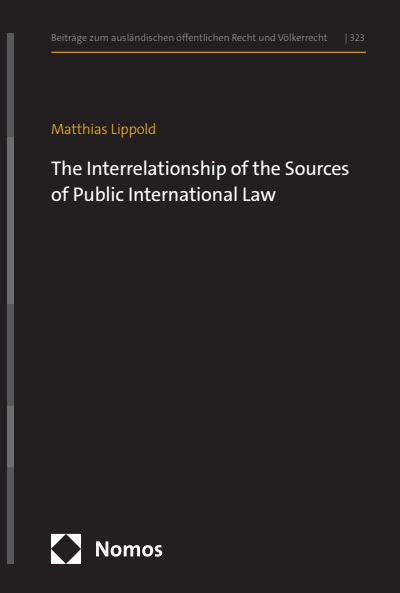 Cover of book: The Interrelationship of the Sources of Public International Law