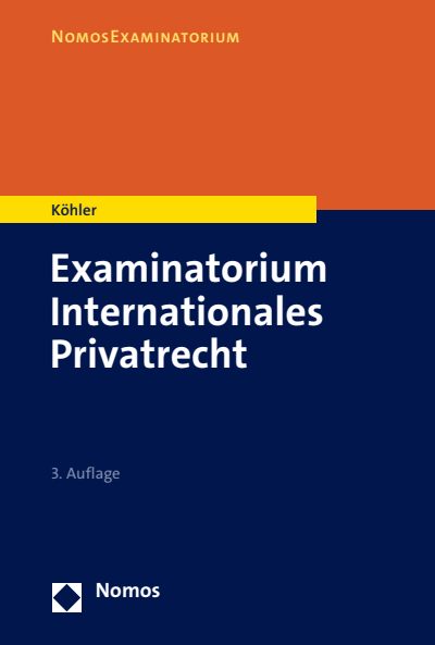 Cover des Buchs: Examinatorium Internationales Privatrecht