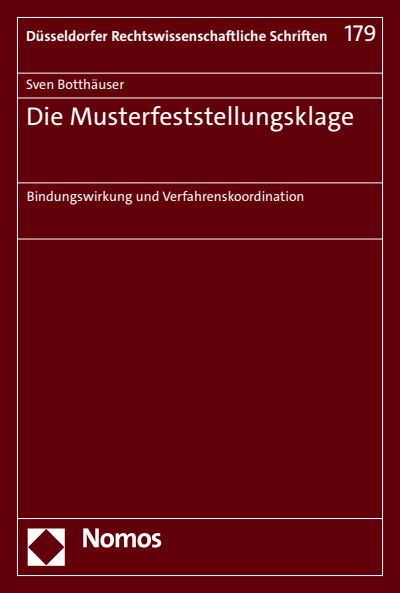 Cover des Buchs: Die Musterfeststellungsklage