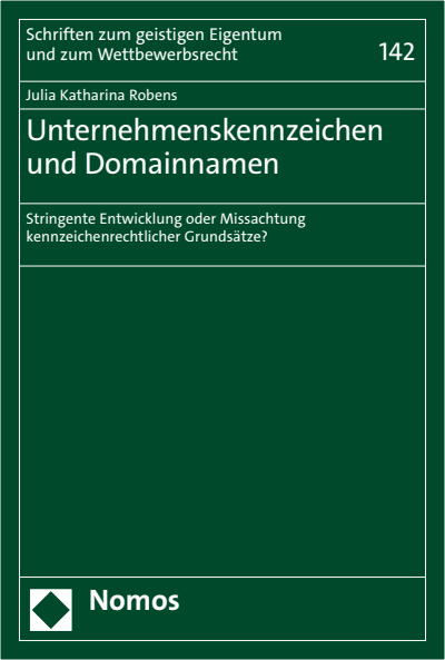 Cover des Buchs: Unternehmenskennzeichen und Domainnamen