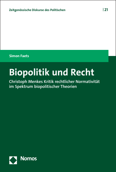 Cover des Buchs: Biopolitik und Recht