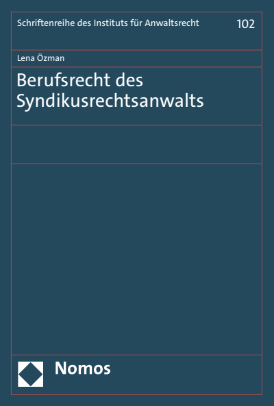 Cover des Buchs: Berufsrecht des Syndikusrechtsanwalts