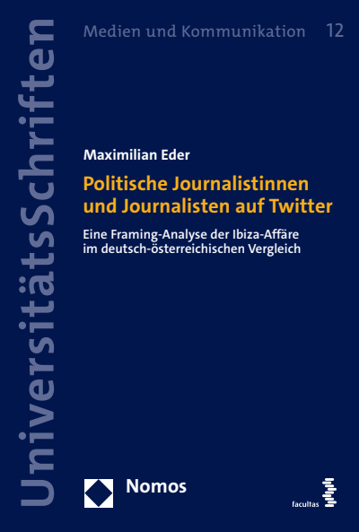 Cover des Buchs: Politische Journalistinnen und Journalisten auf Twitter