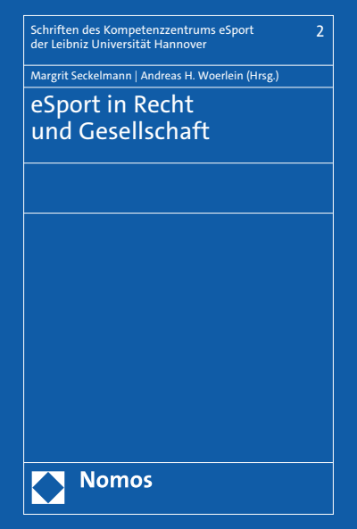Cover des Buchs: eSport in Recht und Gesellschaft