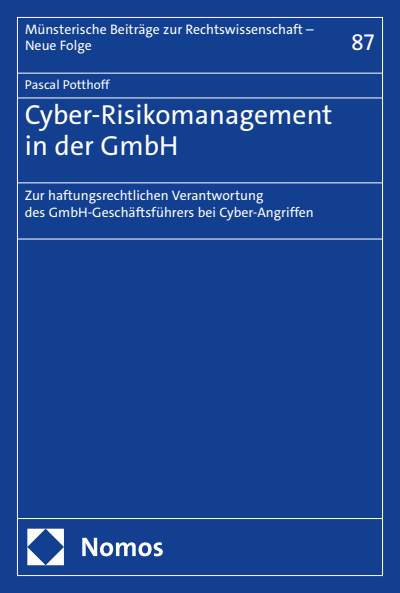 Cover des Buchs: Cyber-Risikomanagement in der GmbH