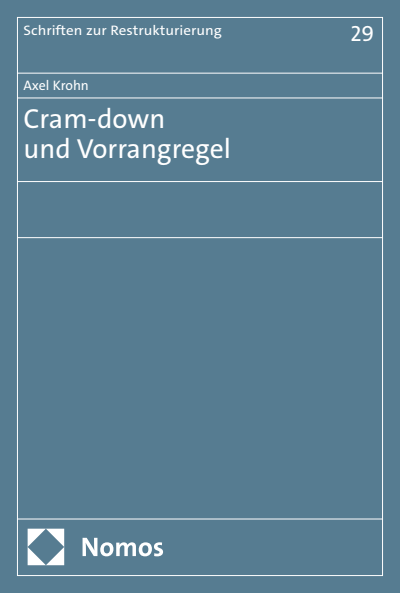 Cover des Buchs: Cram-down und Vorrangregel