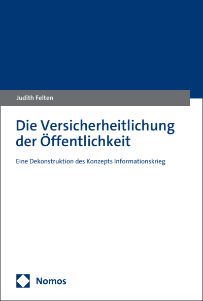 Cover des Buchs: Die Versicherheitlichung der Öffentlichkeit