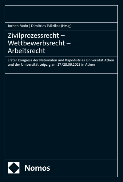 Cover des Buchs: Zivilprozessrecht – Wettbewerbsrecht – Arbeitsrecht