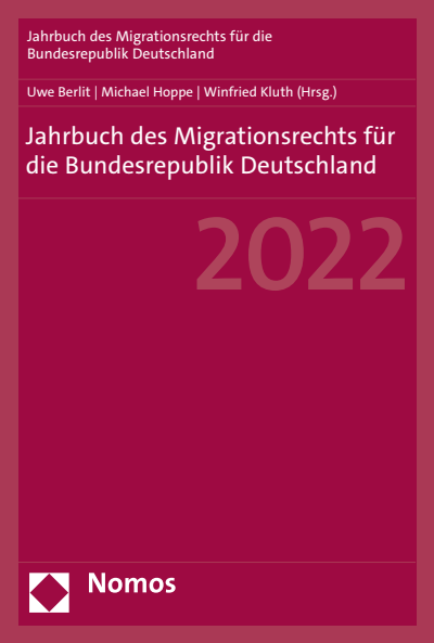 Cover of book: Jahrbuch des Migrationsrechts für die Bundesrepublik Deutschland 2022