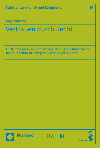 Cover of book: Vertrauen durch Recht