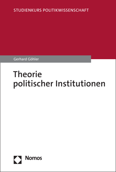 Cover des Buchs: Theorie politischer Institutionen