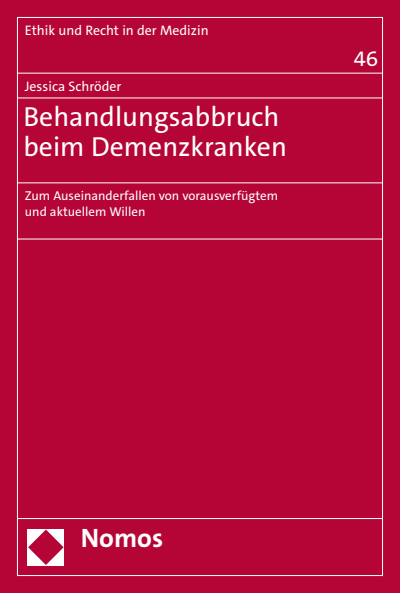 Cover des Buchs: Behandlungsabbruch beim Demenzkranken
