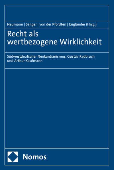 Cover des Buchs: Recht als wertbezogene Wirklichkeit