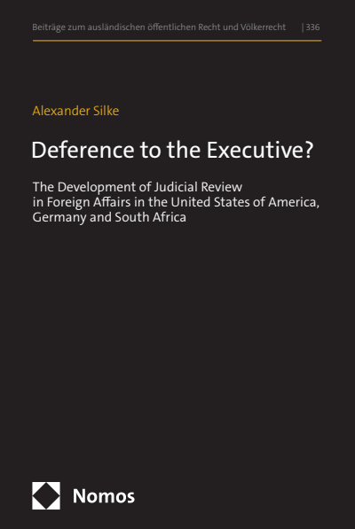 Cover of book: Deference to the Executive?
