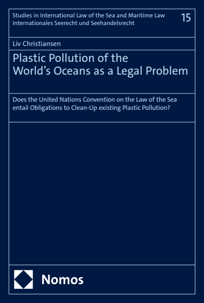 Cover of book: Plastic Pollution of the World’s Oceans as a Legal Problem