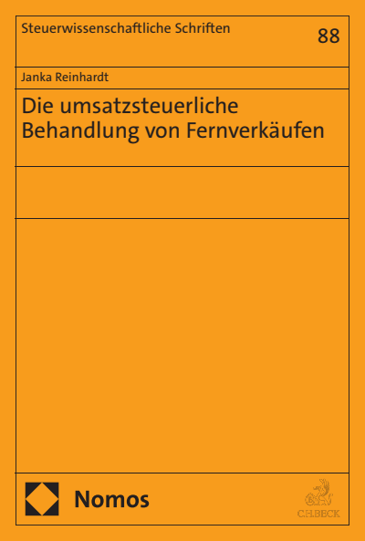Cover des Buchs: Die umsatzsteuerliche Behandlung von Fernverkäufen