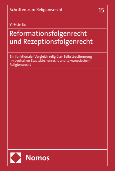 Cover of book: Reformationsfolgenrecht und Rezeptionsfolgenrecht