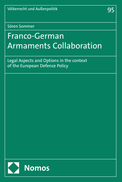 Cover des Buchs: Franco-German Armaments Collaboration