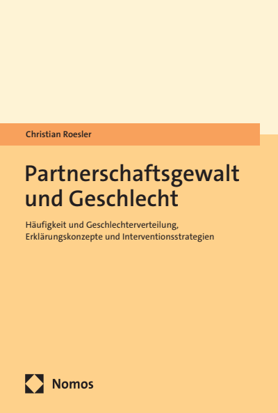 Cover des Buchs: Partnerschaftsgewalt und Geschlecht