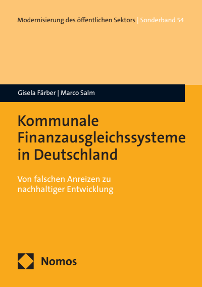Cover des Buchs: Kommunale Finanzausgleichssysteme in Deutschland