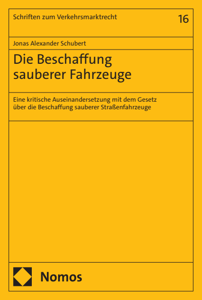 Cover des Buchs: Die Beschaffung sauberer Fahrzeuge