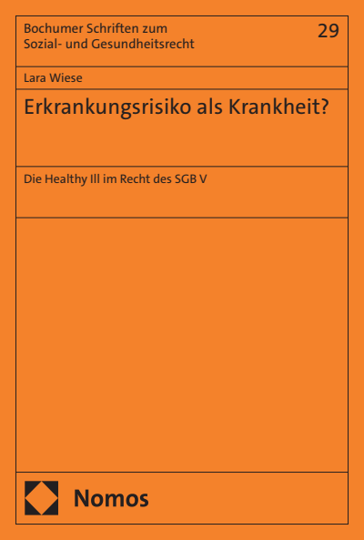 Cover des Buchs: Erkrankungsrisiko als Krankheit?