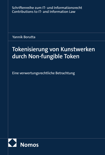 Cover des Buchs: Tokenisierung von Kunstwerken durch Non-fungible Token