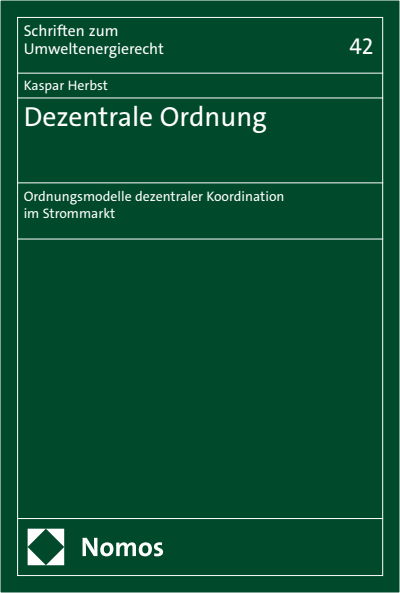 Cover of book: Dezentrale Ordnung