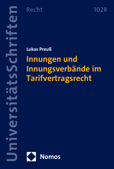 Cover of book: Innungen und Innungsverbände im Tarifvertragsrecht