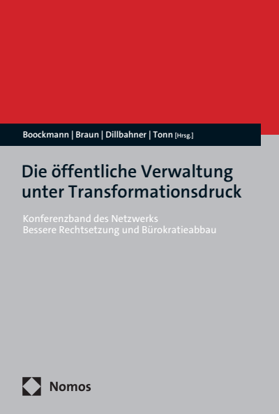 Cover des Buchs: Die öffentliche Verwaltung unter Transformationsdruck