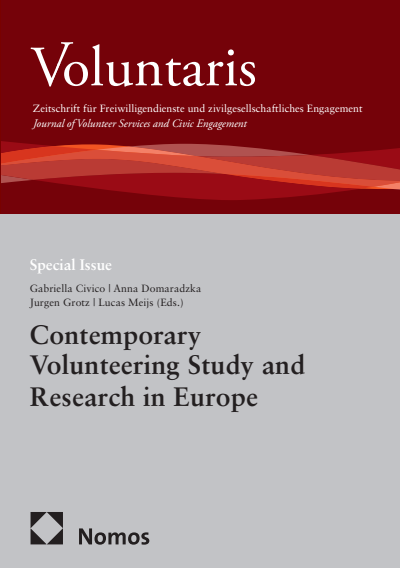 Cover des Buchs: Contemporary Volunteering Study and Research in Europe